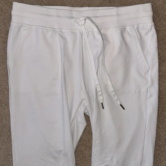 ZYIA Active White Unwind Jogger Pants, Size Small *defect - Picture 5 of 15